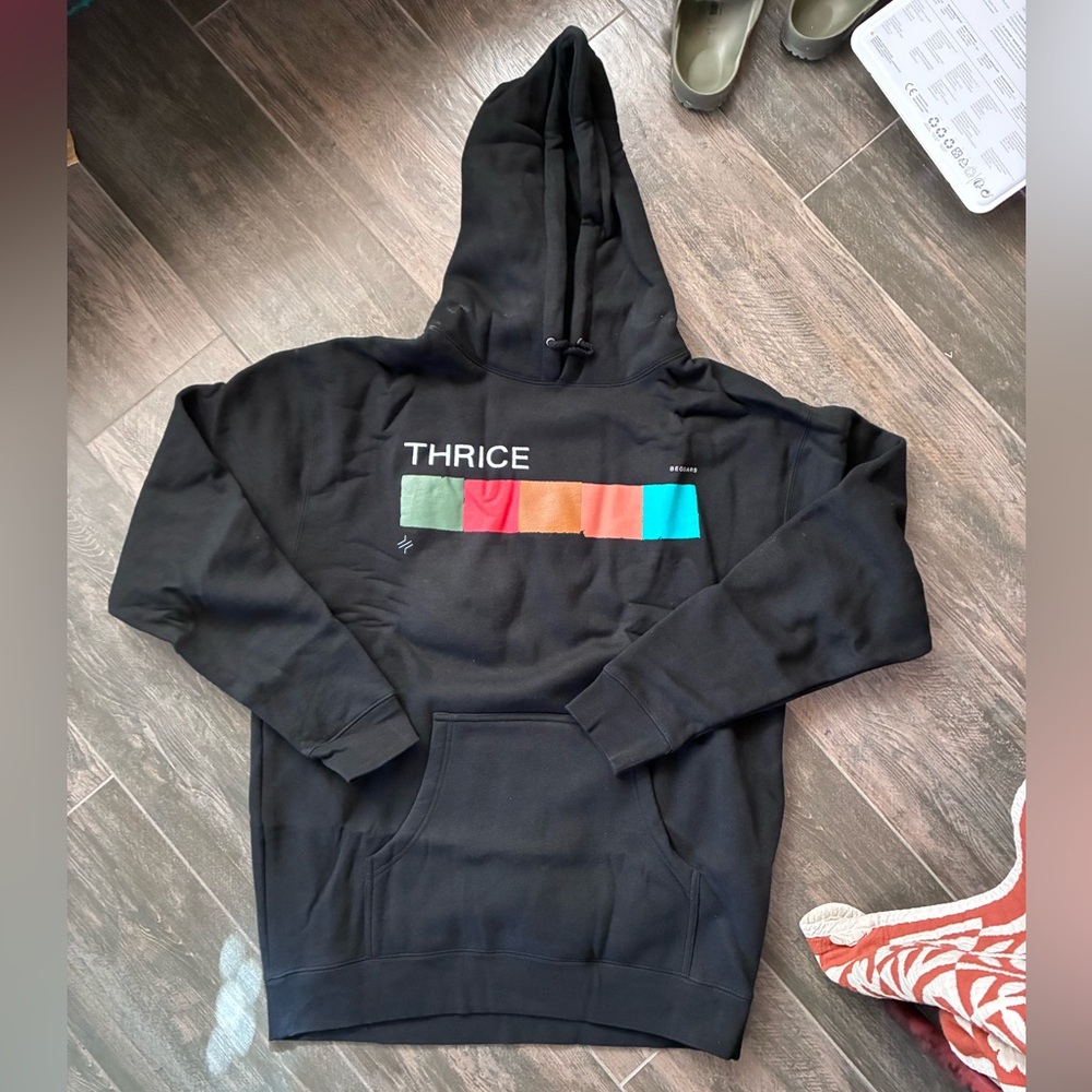 Thrice band Black Graphic Hoodie